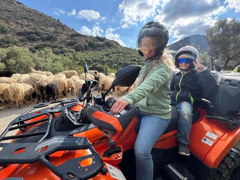 Ag. Pelagia: Nature Quad Tour & Village visit - Safety briefing and quad training that prepares you fast