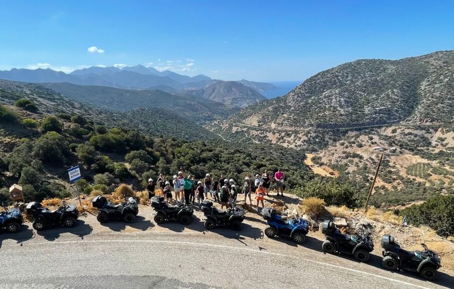 Agia Pelagia Crete Quad Bike authentic backland Tour - Achlada: guided walking, a food tasting, and a slower pace