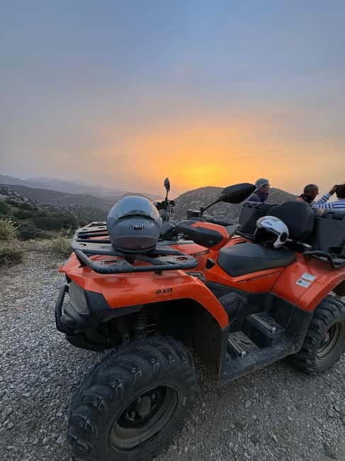 Agia Pelagia: Sunset or Morning Quad Tour & Ghost Town Visit - Entering the quad world from ELA Quad Safari near Blue Bay