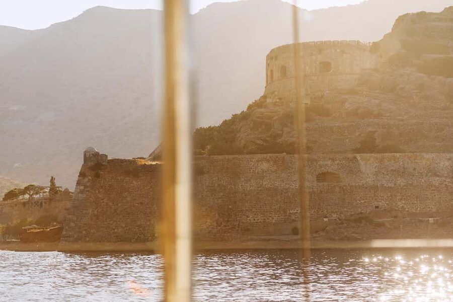 Agios Nikolaos: Spinalonga PM Catamaran Cruise with Dinner - Onboard Setup: Catamaran Comfort, Music, and WiFi