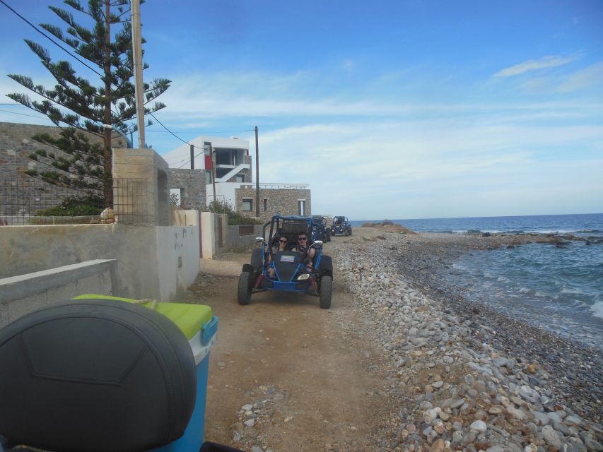 Buggy safari Crete (Transfer and lunch) analipsi- hersonisos - Potamos beach swimming and snorkeling, plus a final private-beach finish