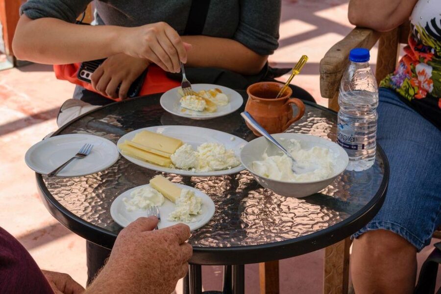 Chania: 7 Villages of Apokoronas Tour with Lunch - Cheese, honey, bread, and the bakery detour you will remember
