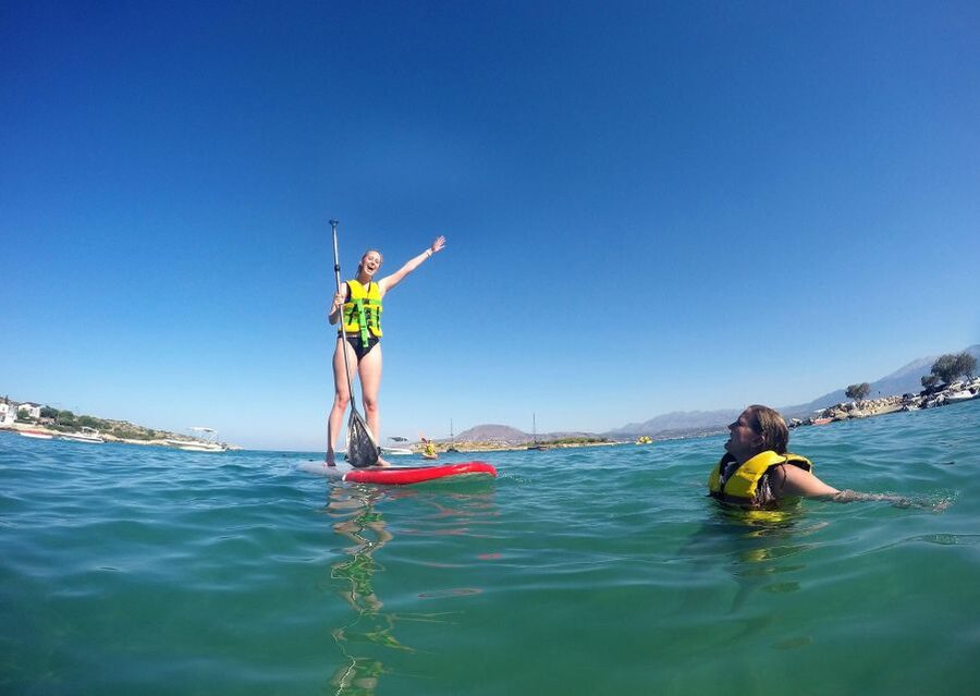 Chania: Boat Trip with Guided Snorkeling & Stand-Up Paddling - Electric Yamaha Sea Scooters: Optional Speed and Underwater Video Fun