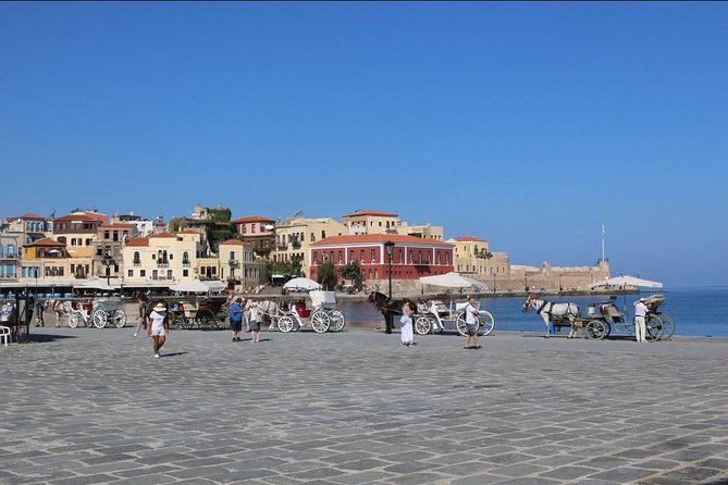 Chania old town and around private tour (price per group of 6) - Lighthouse of Chania from the pier, what you can actually see