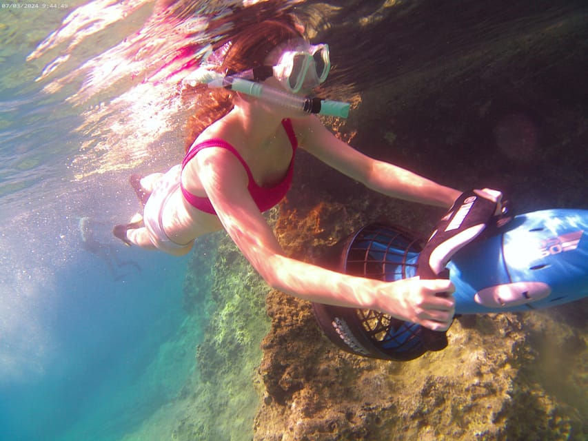 Chania: Sea Scooter Snorkeling boat tour - From the Omega Divers base to Souda Bay: how the 3 hours usually feel