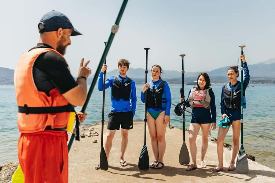 Chania: Stand-Up Paddleboard Small Group Tour - The Argile Rocks and a Natural White Clay Spa Moment