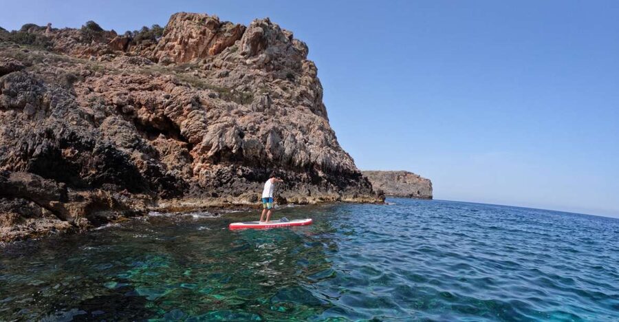 Chania: Stand-up Paddleboard Tour to Lazareta Island - Learning SUP with Socrates: how the instruction is set up for real confidence