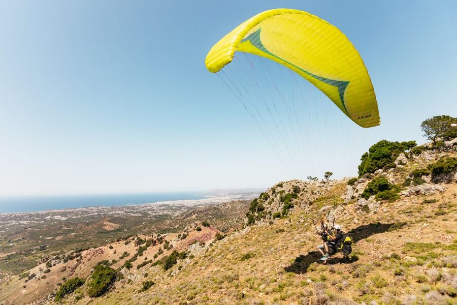 Chania: Tandem Paragliding Flight in Crete - Photo and Video Reality: Go-Pro Add-On vs Camera Rules