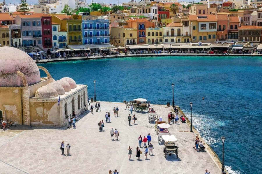 Chania Walking Food And Wine Night Tour - Zaharoplastia Built in 1950 and Loukoumades