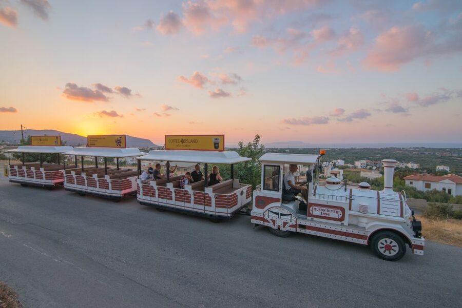 Chersonissos: Mini-Train City Highlights Tour - Old Town Highlights: Colorful Streets, Churches, and Greek Music