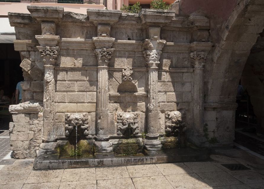 Crete: Chania, Lake Kournas and Rethymno Tour - Rethymno harbor alleys: Ottoman domes, minarets, and a Venetian fortress