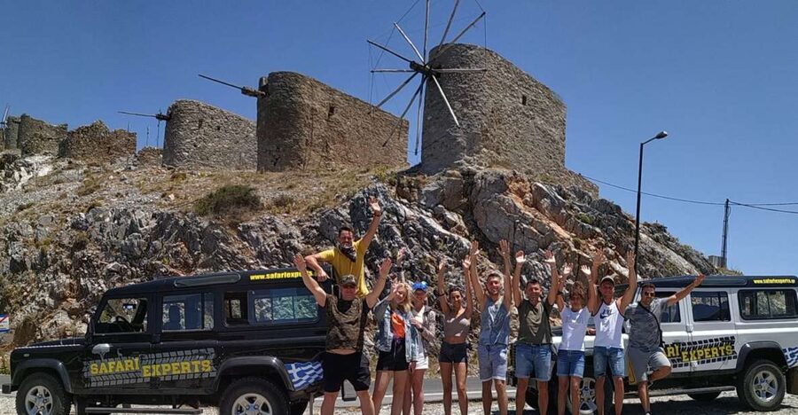 Crete: Lasithi Plateau and Cave of Zeus Off-Road Safari Tour - Krasi lunch, wood oven food, and the oldest plane tree in Crete
