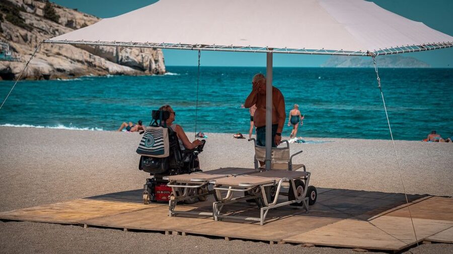 Crete: Matala Beach and Hippie caves, Red beach - Matala village strolls, murals, and where to actually spend time