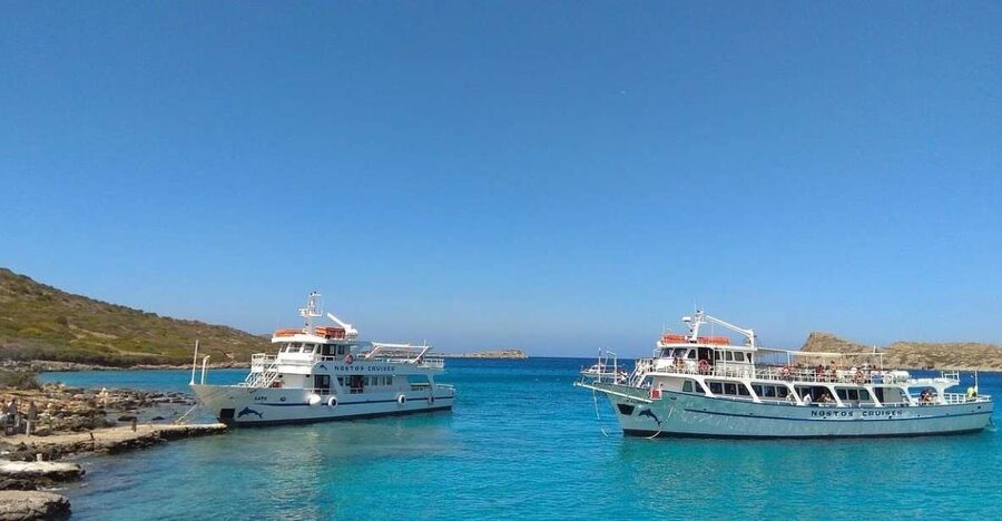 Crete: Mirabello Bay Cruise with Onboard Cocktail - Skistra Bay snorkeling and the included cocktail onboard
