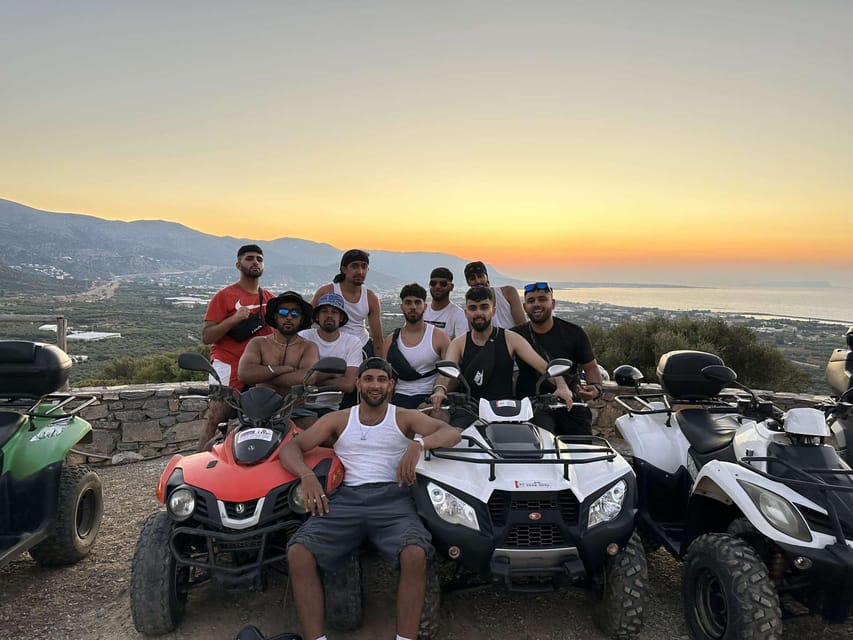 Crete: Off-Road Quad Safari Evening Tour with Hotel Transfer - Getting to the ATV Base: Pickup, Van Ride, and Your First Setup