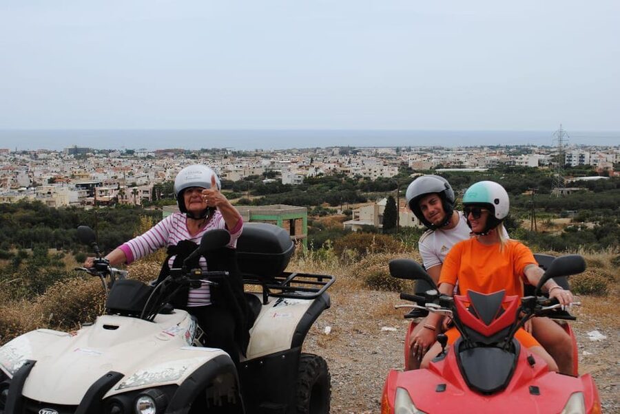 Crete: Off-Road Quad Safari Evening Tour with Hotel Transfer - The Omalia Olive Press Stop: Taste What Crete Grows