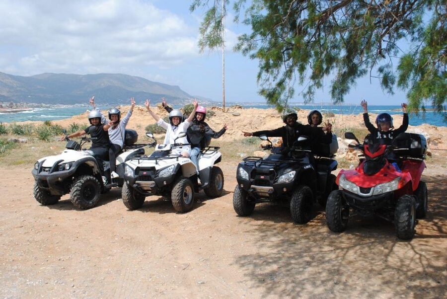 Crete: Quad Off-Road Tour to Villages with Hotel Transfers - Potamos Beach and the long food break at Taverna Eva