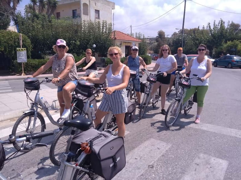 e-Bike Cycling Tour to Arkadi Monastery with Lunch included - The ride back through Pigi Village toward Adele