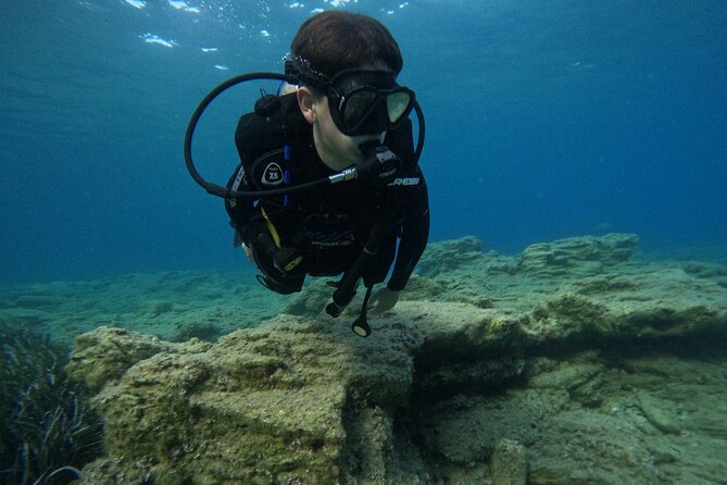Experience Scuba Diving in Heraklion Crete - The underwater experience near Mononafitis: fish schools and first-time wonder