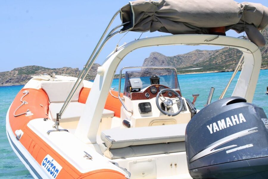 Falasarna: Balos Beach & Gramvousa Island Private RIB Cruise - Leaving Falassarna: what the Orizon RIB setup means
