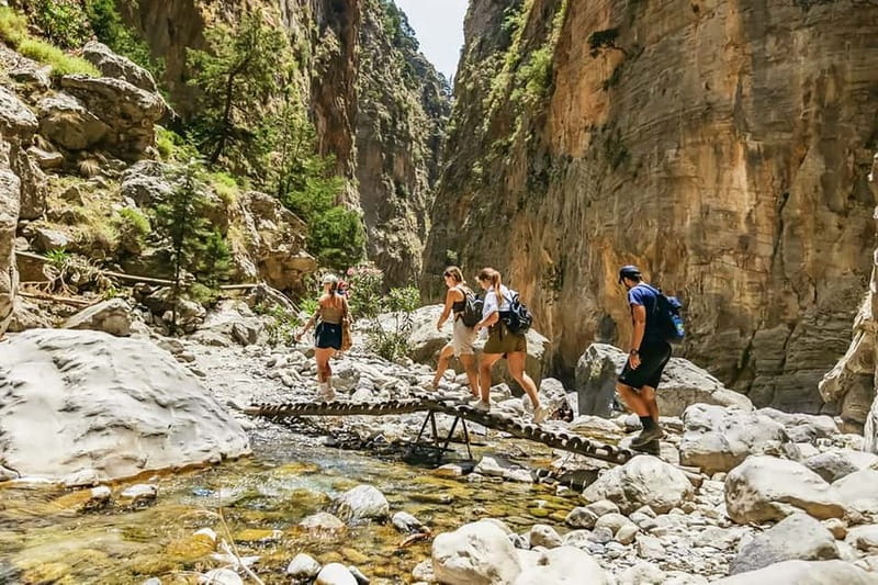 From Chania: Full-Day Samaria Gorge Trek Excursion & Guide - Walking Samaria Gorge: rocks, river crossings, thousand-year-old trees, and goats