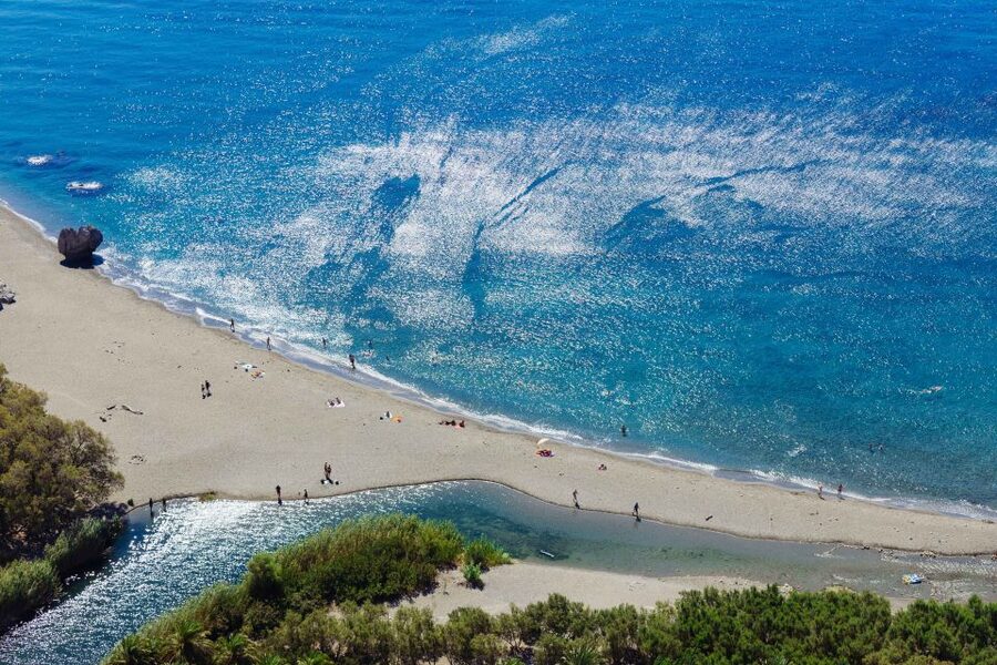 From Chania: Preveli Palm Beach Day Tour - Kourtaliotiko Gorge photo stop on the return