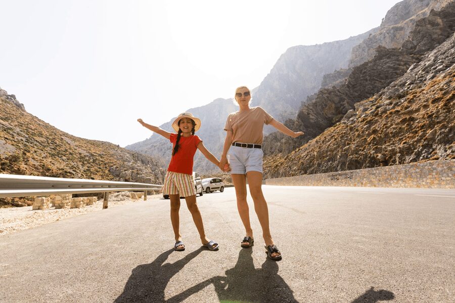From Chania & Rethymno: Kourtaliotiko, Preveli & Damnoni - Morning pickup and the drive down to Kourtaliotiko Gorge