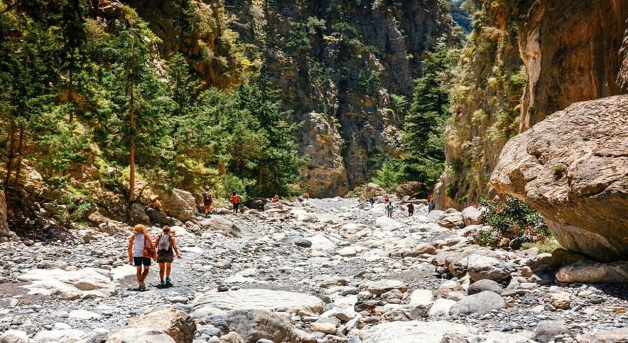 From Chania/Rethymno: Samaria Gorge Easy Way - Reaching the south end and starting your gorge walk your way