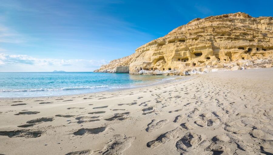 From Heraklion: Day Trip to Matala Hippie Beach and Caves - Matala Town Breaks: Walking, People-Watching, and Lunch by the Sea