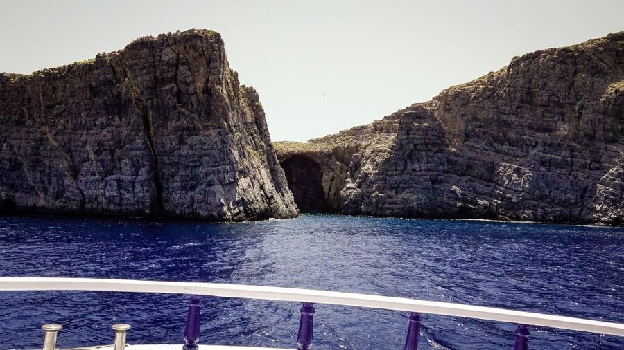 From Heraklion: Elounda, Kolokitha, and Spinalonga Boat Trip - Skistra Beach swim stop: crystal-clear water and a slower, calmer pace