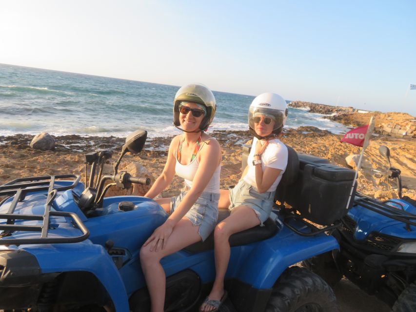 From Hersonissos/Malia: Guided Sunset Quad Safari - Entering the Real Off-Road: ATVs, Helmets, and the 450-Meter Climb
