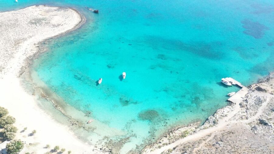 From Kissamos Port: Balos and Gramvousa Private RIB Cruise - Balos Lagoon anchoring time: sand, swimming, and that pink-sand moment