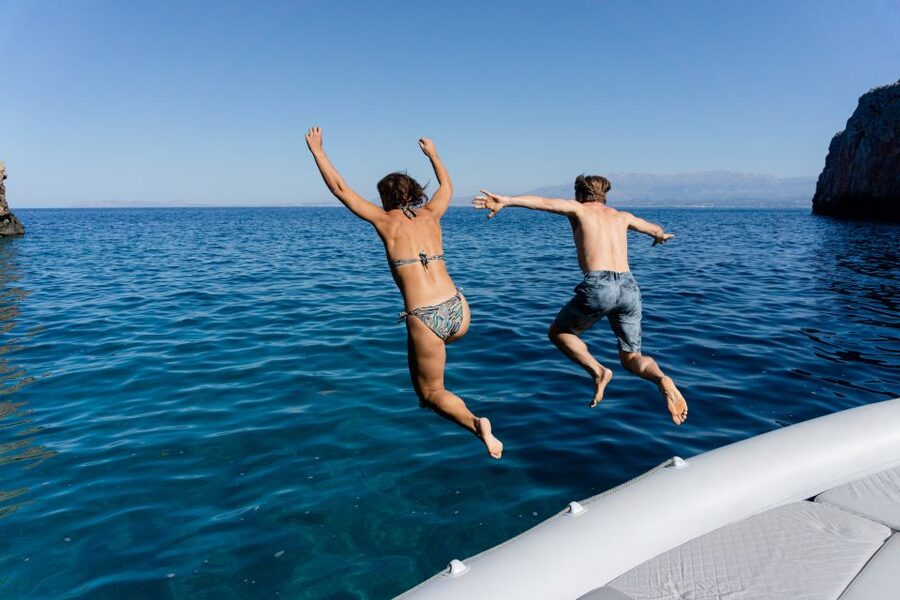 From Kissamos Port: Balos and Gramvousa Private RIB Cruise - Gramvousa Island and the fortress stop: swim, then decide to hike