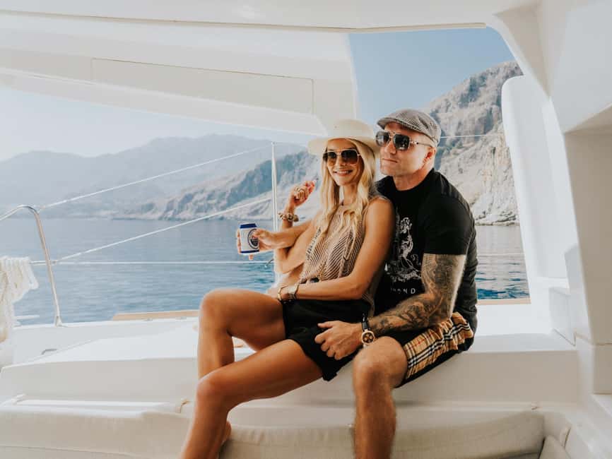 From Panormo: Luxe All-Inclusive Catamaran Cruise with Lunch - Drop-off around Rethymno and the coast: convenience after a long day