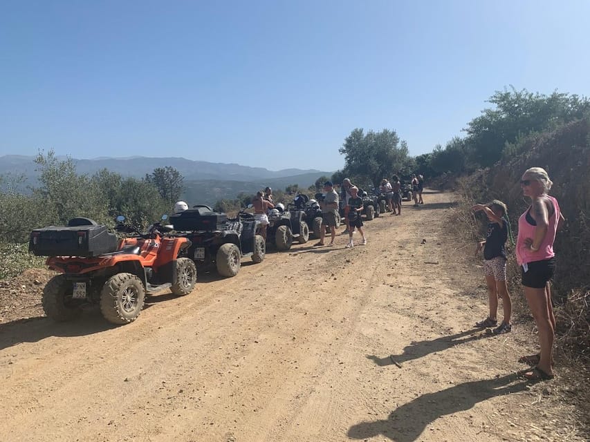 From Platanias: Quad safari with Hotel transfer - Stop-by-stop: what happens across the 3.5 hours