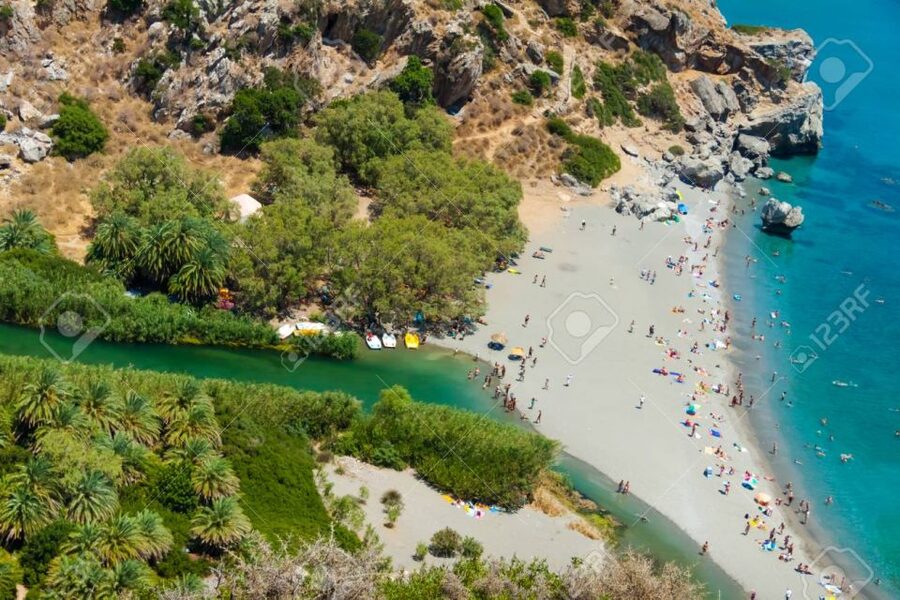 From Rethymno/Chania: Day Trip to Preveli Palm Beach - Preveli Palm Beach: the real magic is where river meets sea