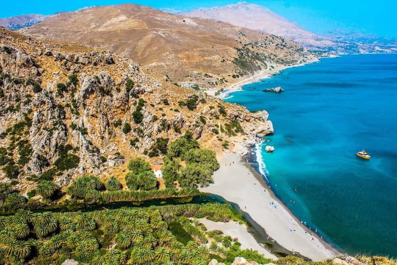 From Rethymno/Chania: Day Trip to Preveli Palm Beach - Plakias stop: useful fuel, but it can be the slow part