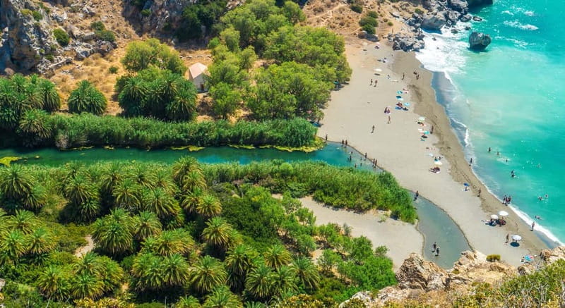 From Rethymno/Chania: Day Trip to Preveli Palm Beach - Pickup and the drive pace from Rethymno or Chania
