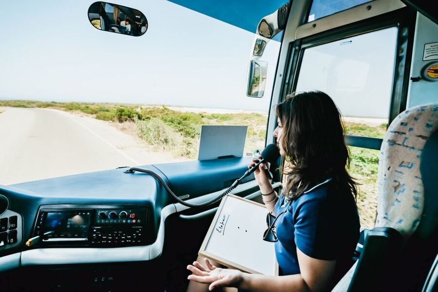 From Rethymno/Kavros: Elafonissi Pink Sand Beach Tour - Pickup from Rethymno/Kavros and how the bus day starts
