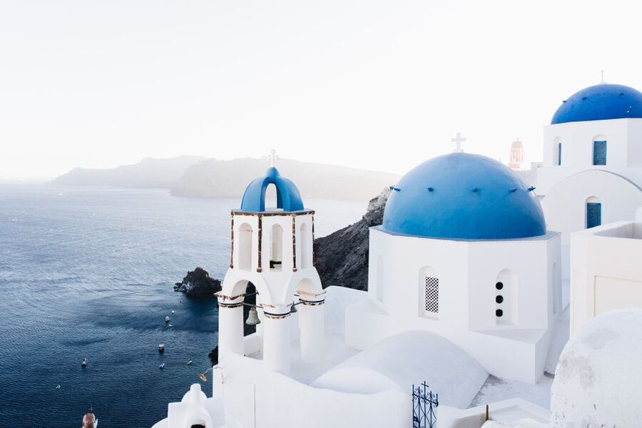 From Rethymno Port: Day Tour to Santorini - From Thiras Port To The Caldera: How The Guided Bus Tour Works