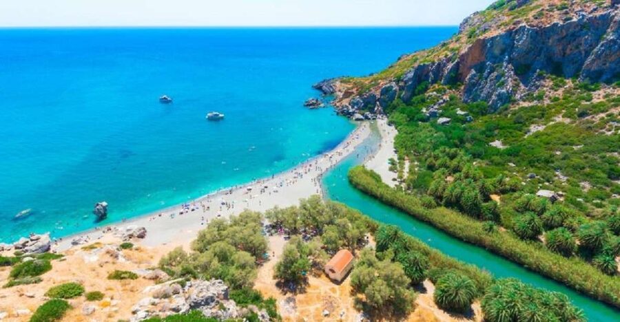 From Rethymno: Preveli Palm Beach and Kourtaliotiko Day Trip - Damnoni boat ride: short cruise, big scenery payoff