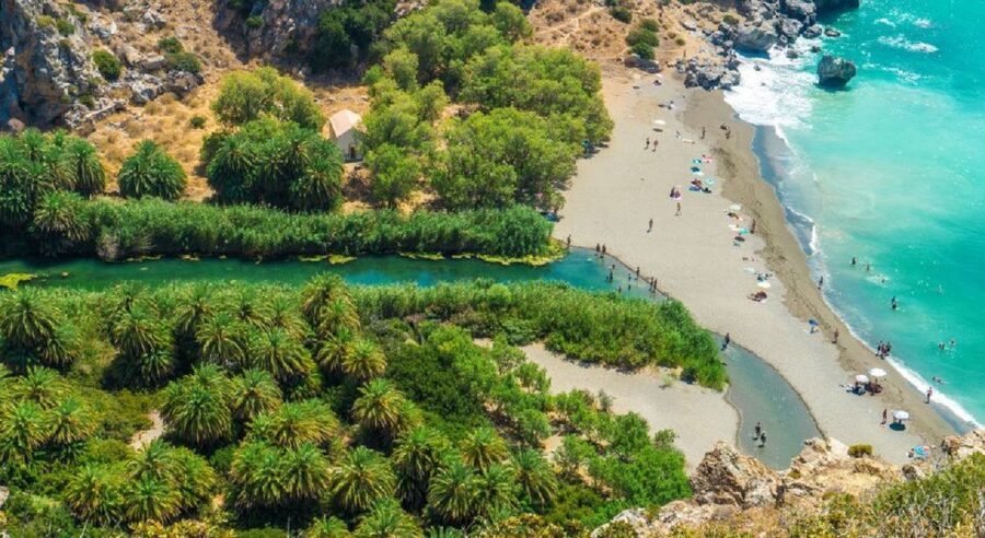From Rethymno: Preveli Palm Beach and Kourtaliotiko Day Trip - From Rethymno pickup to a 10-hour outing: what the pace really feels like