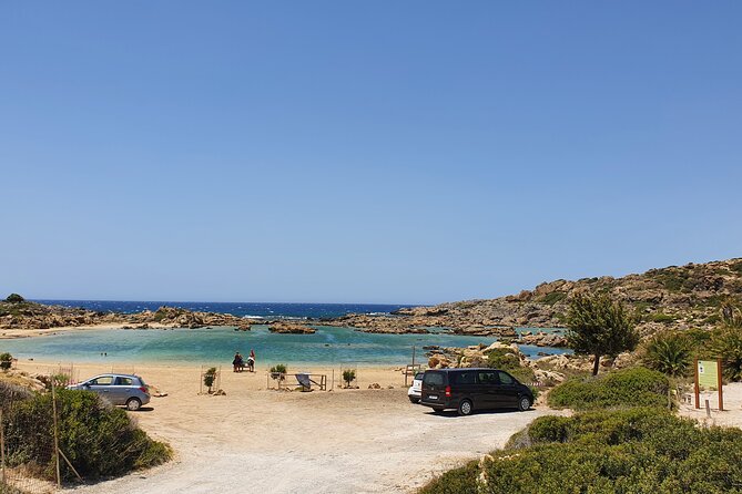 Full-Day Private Tour in Elafonisi Pink Beach - Chrysoskalitissa Monastery: sea views from a 35-meter rock perch