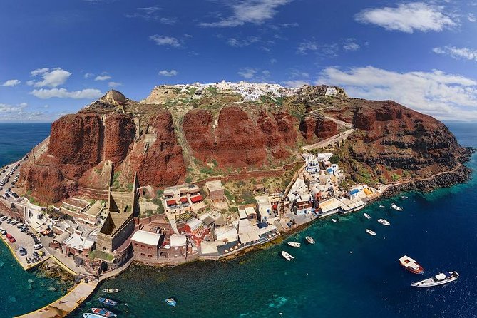 Full-Day Trip to Santorini island by Boat from Rethymno with Transfer your Hotel - Fira: the capital alleys and caldera cliffs with a little breathing room