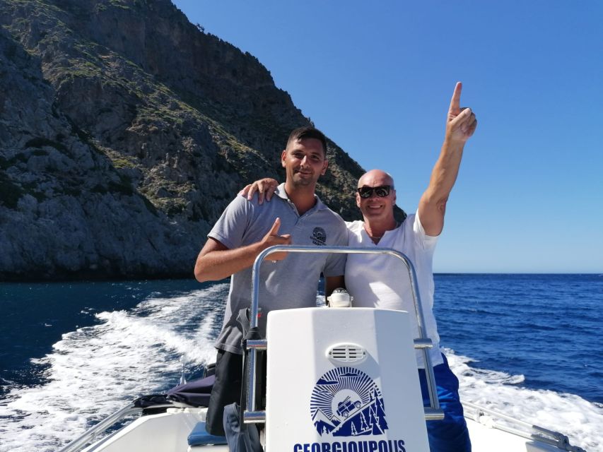 Georgioupolis: Rent a Boat Safari Sea Tour - Swimming and Snorkeling at Omprogialos: Where the Tour Really Wins