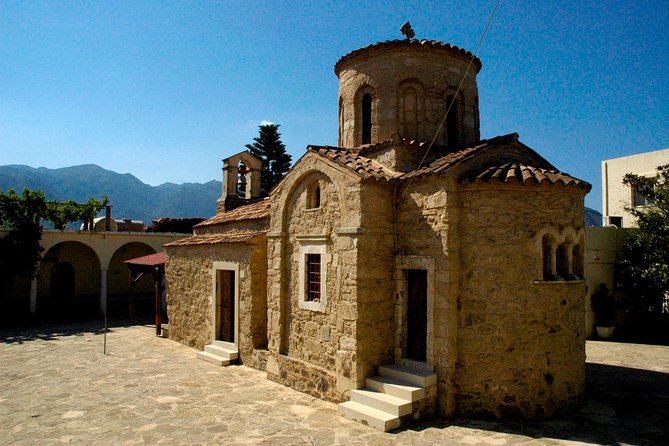 Georgioupolis Safari Off Road Tours Outdoor Activities Land Rover Defender - Stop 3: Myriokephala Monastery Village, Byzantine Church and Local Tastes