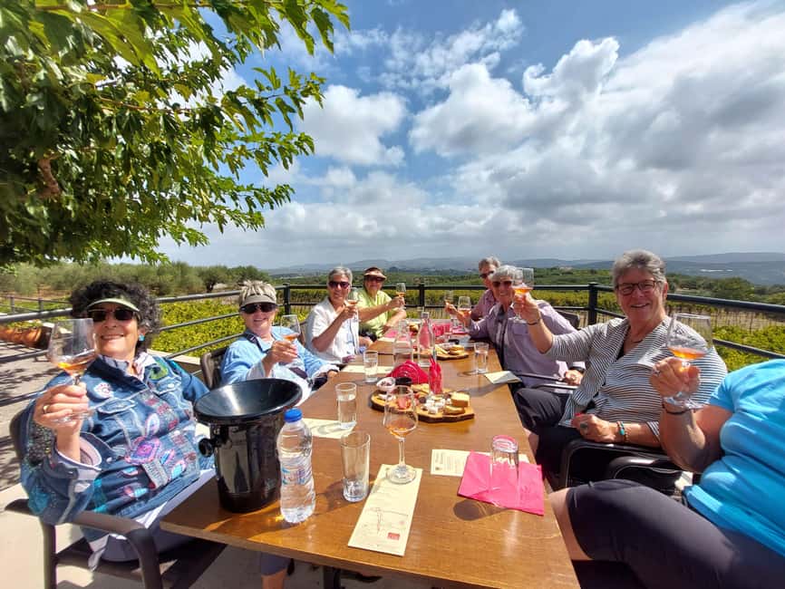 Heraklion: Cretan Wine Tasting Tour & Gourmet Lunch - Winery visits in Archanes and Peza: two stops, two ways of making wine