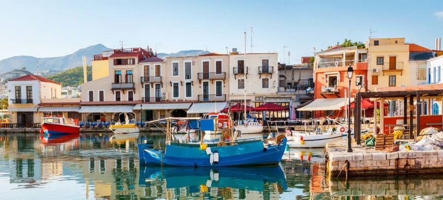 Heraklion:Day trip to Chania old Town,Kournas Lake& Rethymno - Chania Old Town and the Venetian Lighthouse: Where Three Eras Share the Same Streets