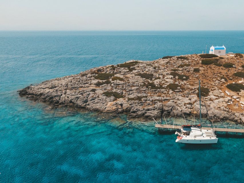 Heraklion: Dia Island Catamaran Cruise with Dinner and Wine - The sunset sail back: gold and crimson without rushing