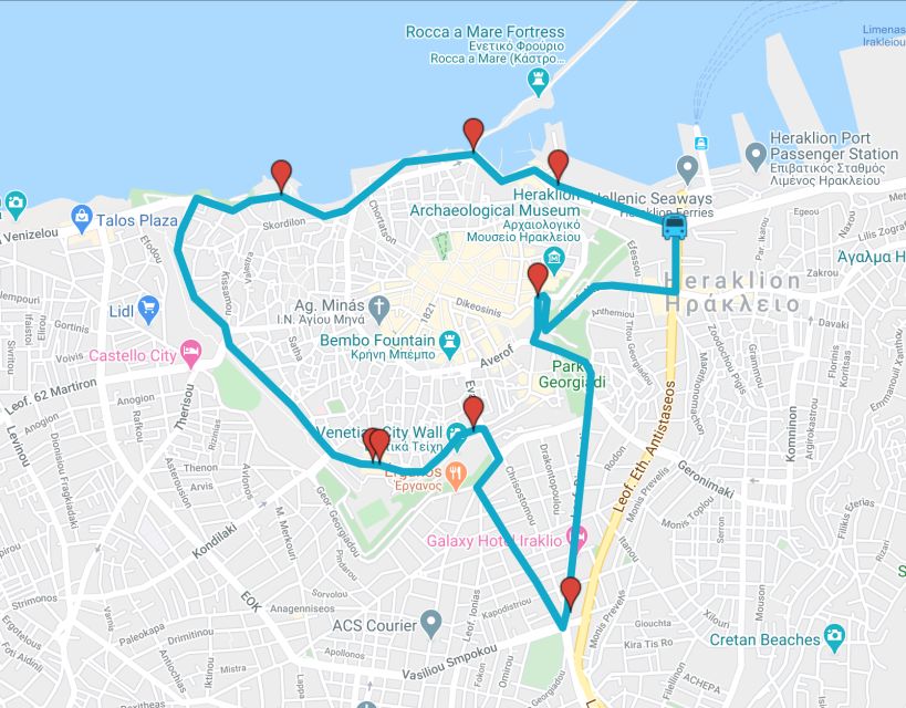 Heraklion: Hop-on Hop-off Open Top Bus Sightseeing Tour - Key things I’d plan around